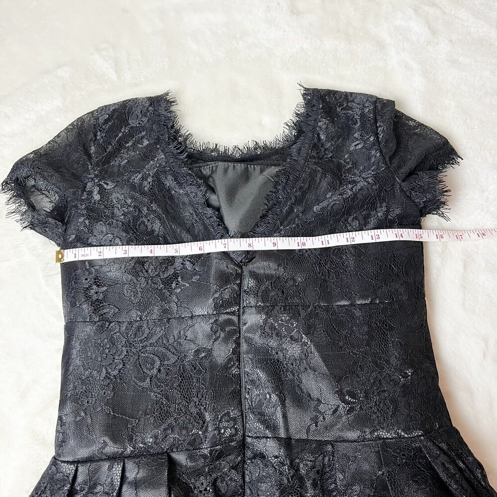 Grace Karin Black Lace Tea Length Dress Women’s 8 - Picture 9 of 11